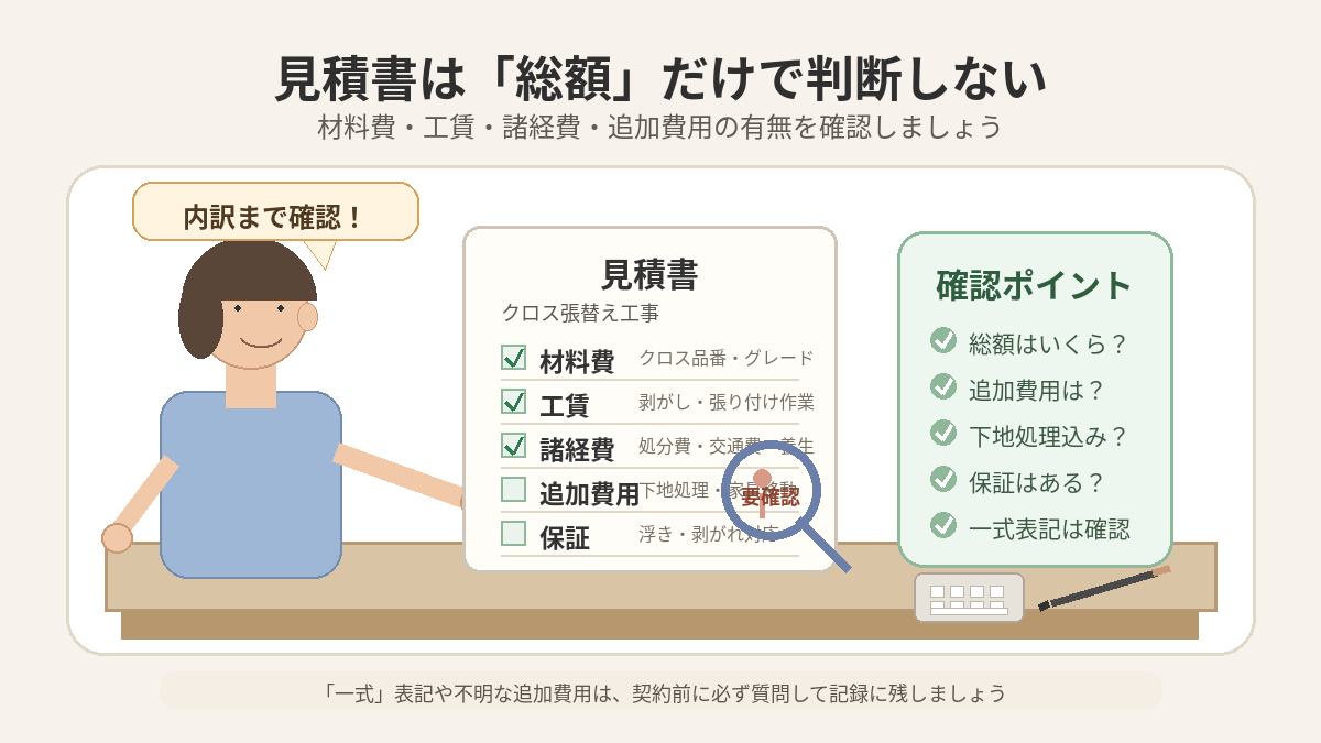 見積もりで確認すべき項目と『適正価格』の見分け方（業者比較）