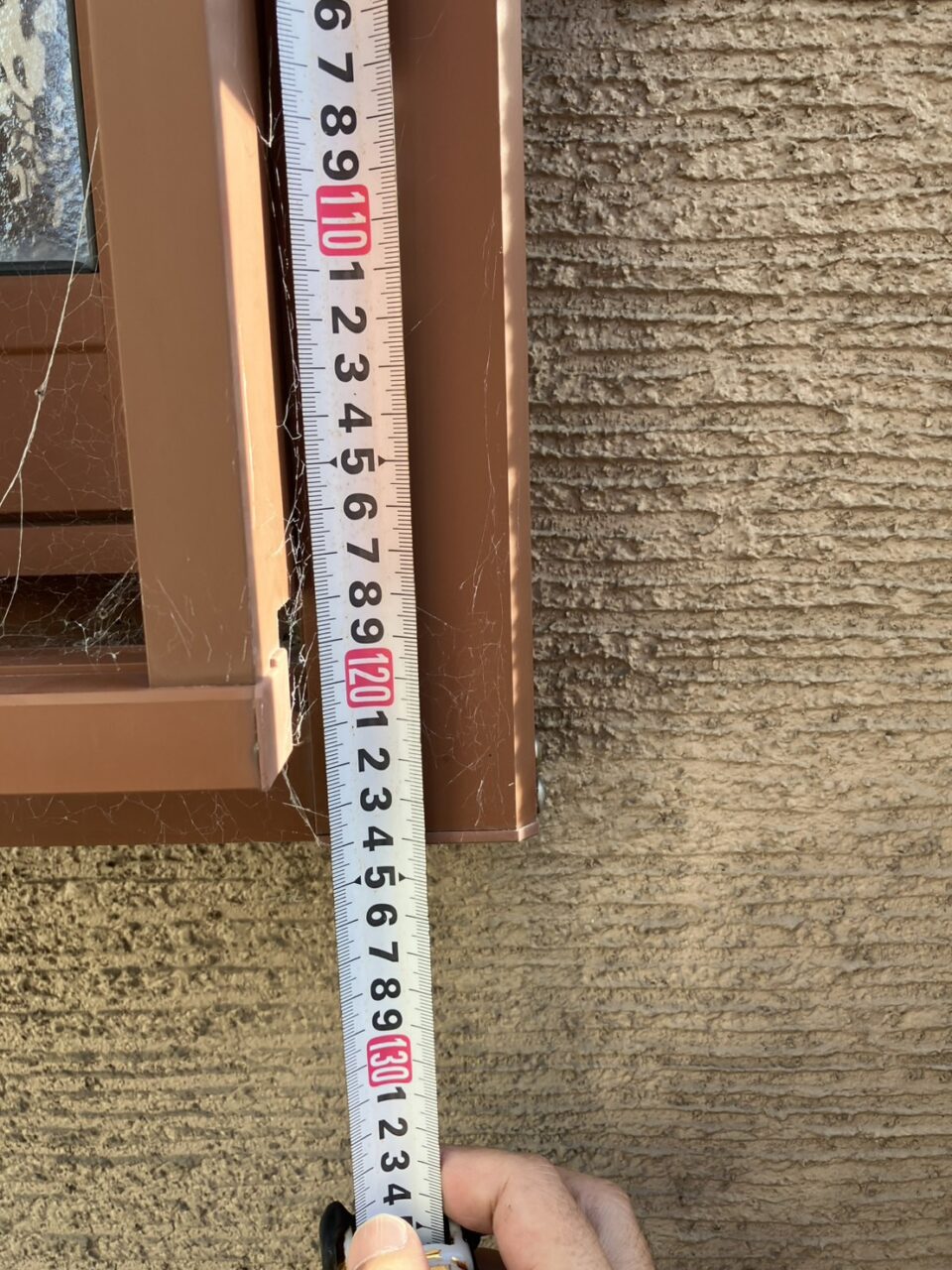 窓サッシ入れ替え　測定