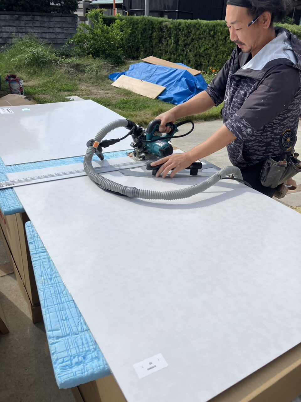 キッチンパネル取り付け