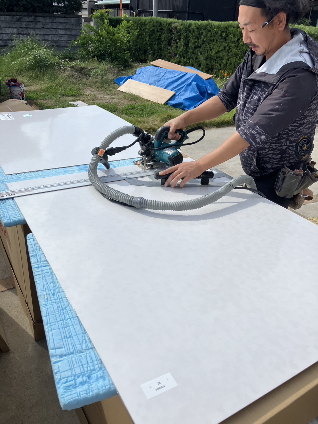 キッチンパネル取り付け